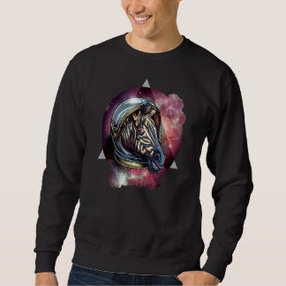 Zebra  Cosmic Zebra  Zebra Astronaut  Space Sweatshirt