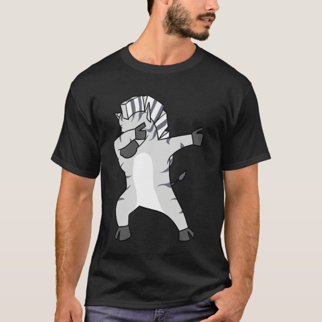 Zebra Costume for Kids Boys Girls Zoo Animal Print T-Shirt (Front)