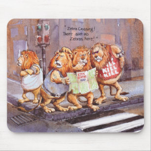 Zebra crossing mouse mat