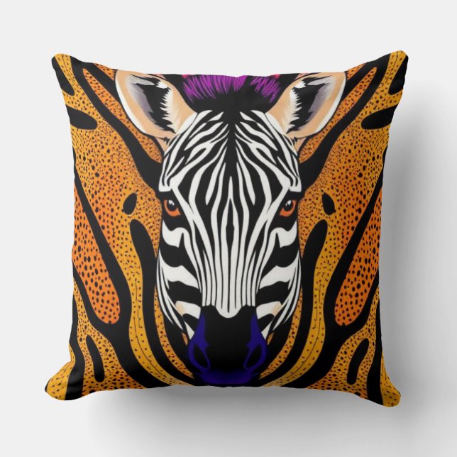 Zebra Cushion (Front)