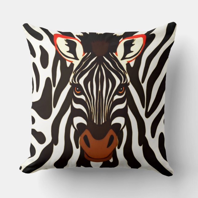 Zebra Cushion (Front)