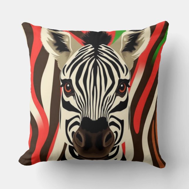 Zebra Cushion (Front)