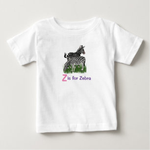 Zebra Cute Animal Girls Baby T-Shirt