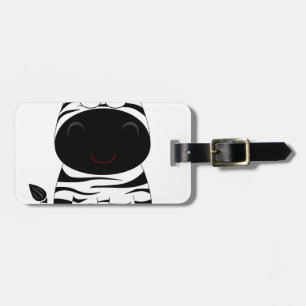 Zebra Cute Animal Stripes Jungle Safari Whimsical Luggage Tag