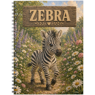 Zebra Cute Baby Storybook Nursery Animal Notebook