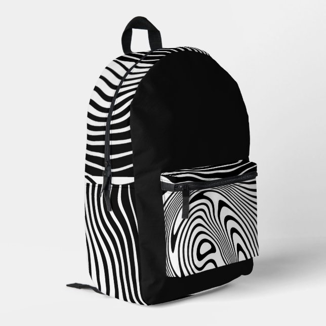 ZEBRA Design Backpack  (Back Corner Left)