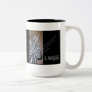 ZEBRA DESIGN MUG BY D.MARQUIS