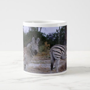 Zebra Double Take Photo Large Coffee Mug