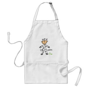 Zebra Dress Up T-shirts and Gifts Standard Apron