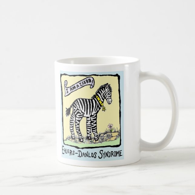 Zebra-EDS 02, We Need a Cure!Raising Awareness ... Coffee Mug (Right)