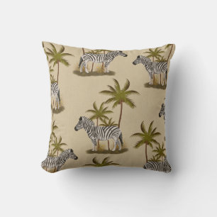 Zebra Elegance: A Touch of africa 16" x 16" Cushion
