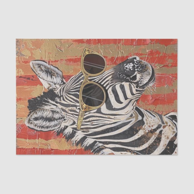 Zebra Extravaganza16 Tissue Paper (Front)