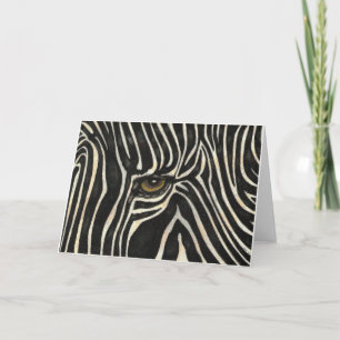 Zebra Eye Greeting Card
