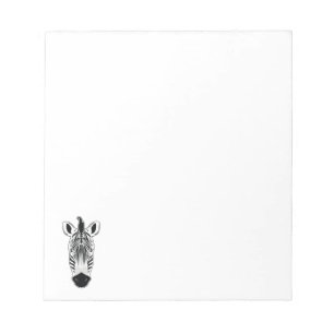 Zebra Face Notepad