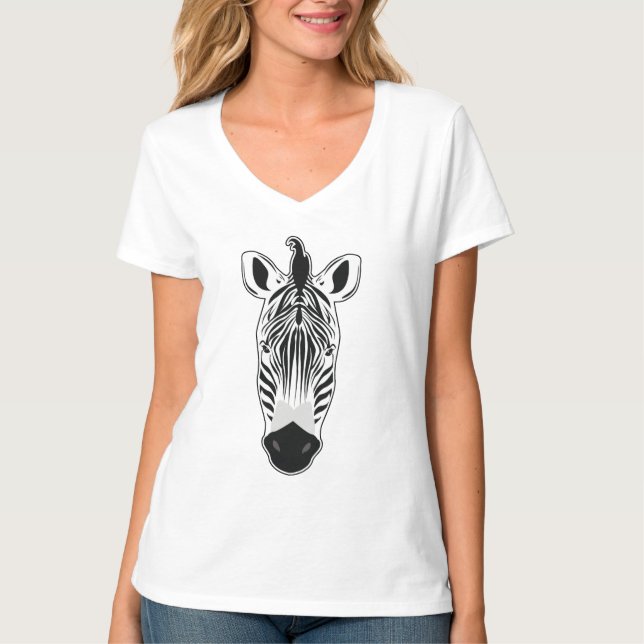 Zebra Face T-Shirt (Front)