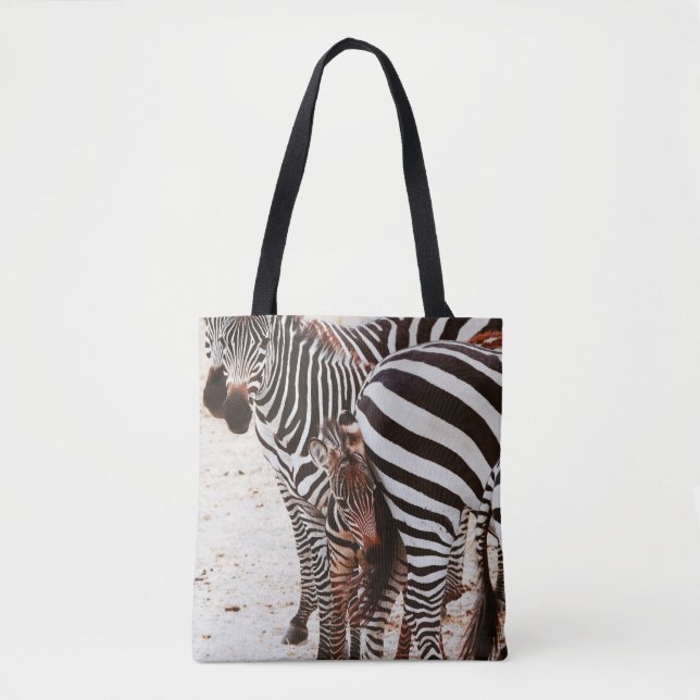 ZEBRA FAMILY TOTE BAG (Front)
