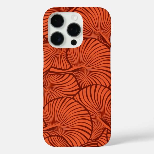 Zebra Fan Palm Hawaiian Tropical Orange Case-Mate iPhone Case (Back)