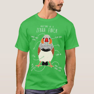 Zebra Finch Anatomy T-Shirt