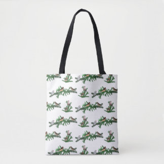 Zebra Finch Party All Over Print Bag(choose colour Tote Bag
