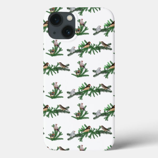 Zebra Finch Party iPad Case (choose colour) (Back)
