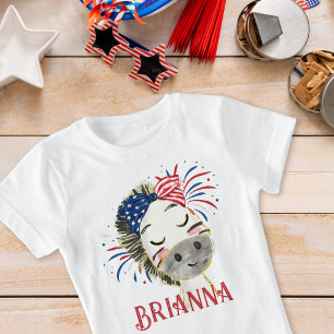 Zebra Flag Hair Tie and Fireworks Personalised T-Shirt
