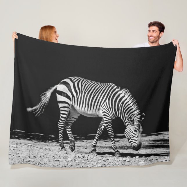 Zebra Fleece Blanket (In Situ)