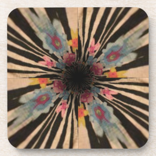 Zebra Flower Coaster