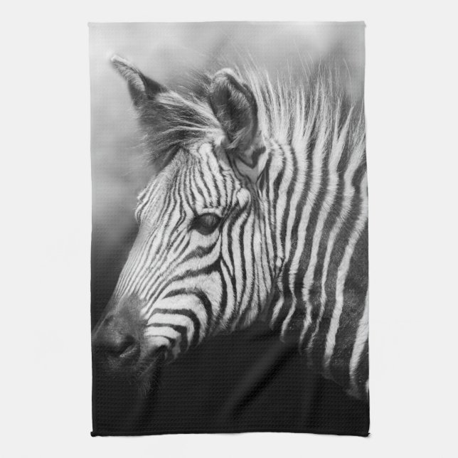 Zebra Foal Tea Towel (Vertical)