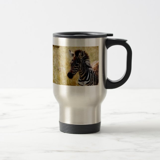 Zebra Foal wildlife commuter travel mugs (Right)