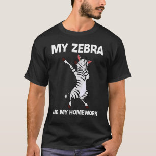 Zebra For Kids Boys African Zoo Animal T-Shirt