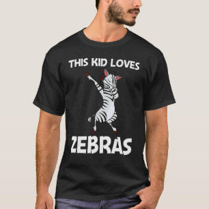 Zebra For Kids Boys African Zoo Animal T-Shirt