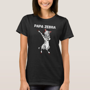 Zebra For Men Dad African Zoo Animal T-Shirt