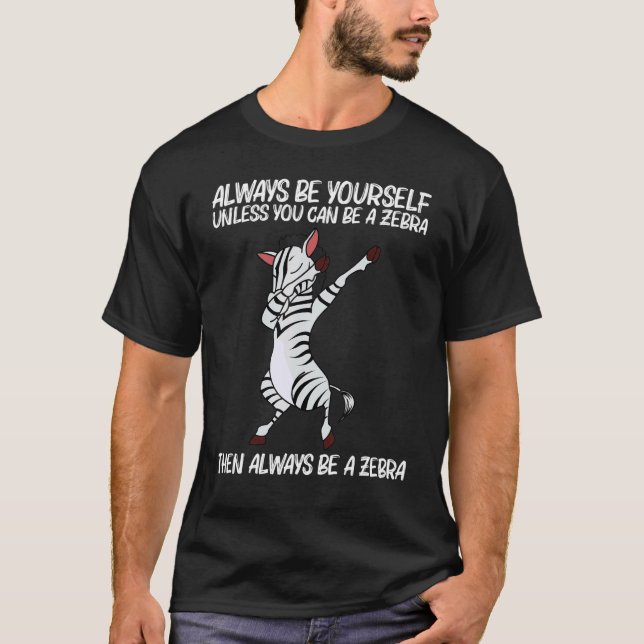 Zebra For Men Women African Zoo Animal  5 T-Shirt (Front)