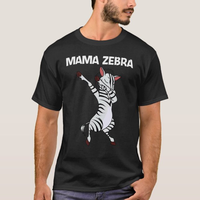 Zebra For Women Mom African Zoo Animal  1 T-Shirt (Front)