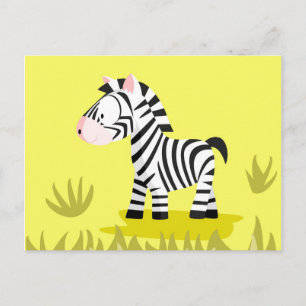 Zebra from my world animals serie postcard