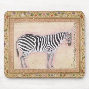 Zebra, from the 'Minto Album', 1621 (gouache on pa Mouse Mat