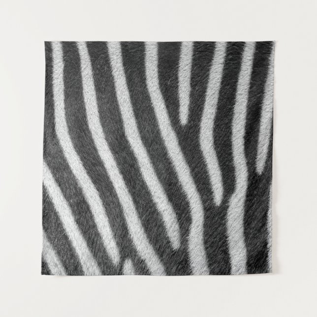 Zebra Fur Animal Pattern Tapestry (Front)