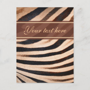 Zebra Fur Postcard