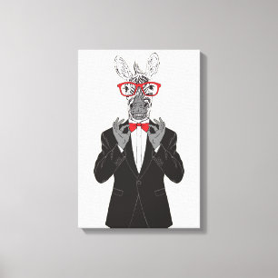 Zebra Gentleman Canvas Print