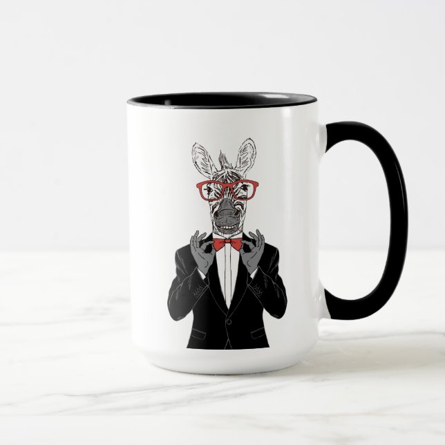Zebra Gentleman Mug (Right)