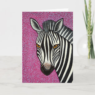 Zebra Greeting Card