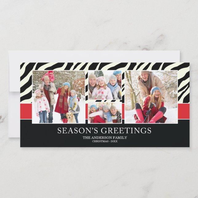 ZEBRA GREETINGS | HOLIDAY PHOTO CARD (Front)