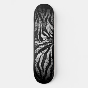 Zebra Grunge Skateboard Deck
