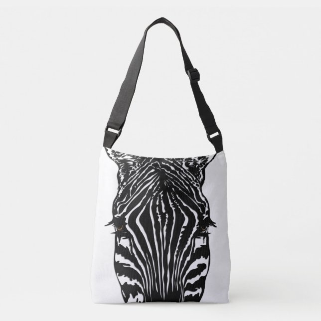 Zebra Head Crossbody Bag (Front)