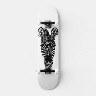 Zebra Head Skateboard