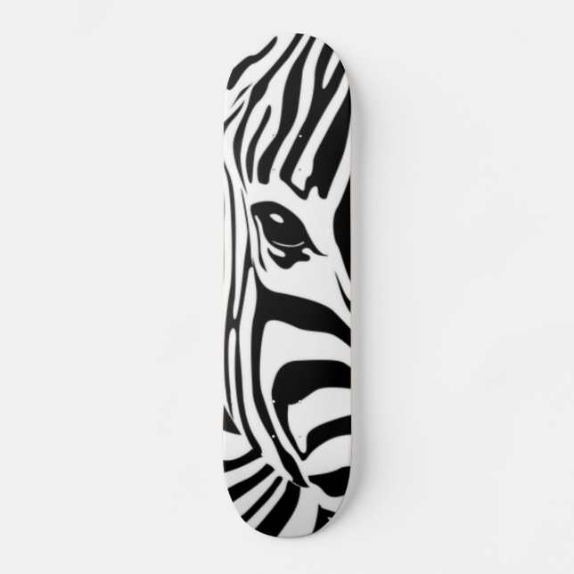 Zebra Head Skateboard (Front)