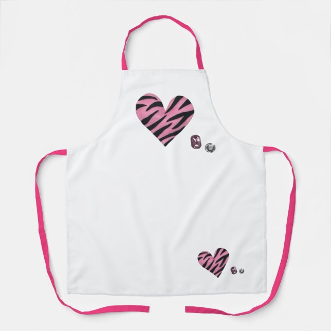 Zebra-heart Apron (Front)