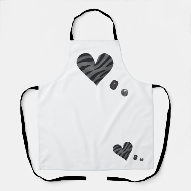 Zebra-heart Apron (Front)