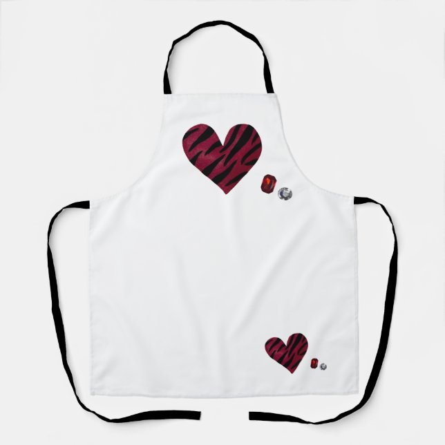 Zebra-heart Apron (Front)
