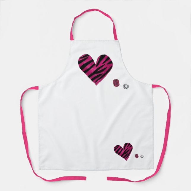 Zebra-heart Apron (Front)